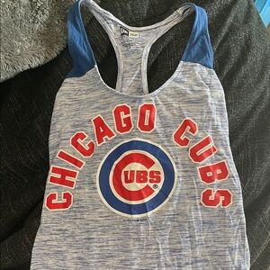 New Era Blue and Red Chicago Cubs Tank Top